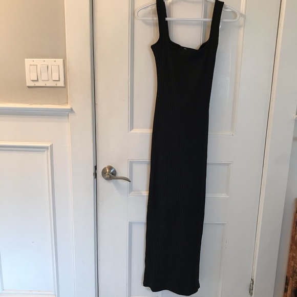 Square Neck Meshki Dress - Valencia Tie Midi Dress - Picture 6 of 8